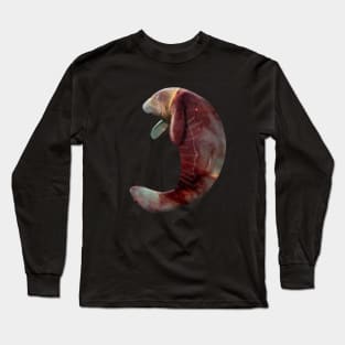 Galaxy Manatee Long Sleeve T-Shirt